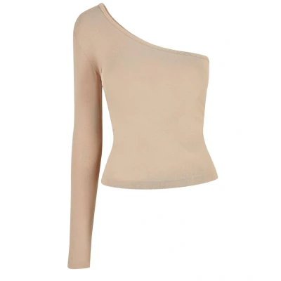 Abbildung von Urban Classics Longsleeve Langarmshirt, Damen, Größe: 4XL, Unionbeige