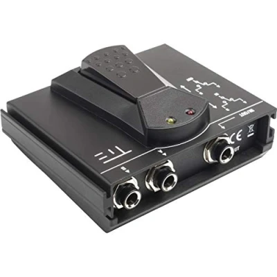 Abbildung von TIE A/B Selector TPS 2 Wahlschalter Umschalter Fußtaster Pedal für Gitarren Effekte und Amps (1 Klick Betrieb, geräuschlos, 103 x 89 43 mm, 241 g), schwarz
