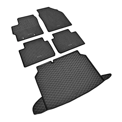 Abbildung von Stylisches Gummi und Kofferraumwanne Set geeignet für Toyota Yaris Cross/Cross Hybrid ab 2021 Schützen Aufwerten in Einem.