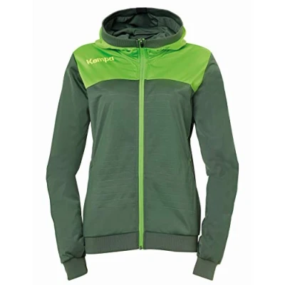 Abbildung von Kempa Damen Emotion 2.0 Kapuzenjacke, Dragon grün/Hope grün, L