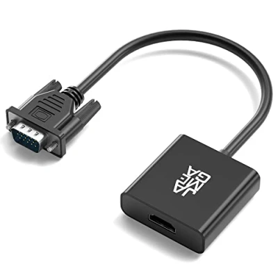 Abbildung von JAMEGA VGA auf HDMI Adapter Audio Untersützung 1080P Auflösung zu