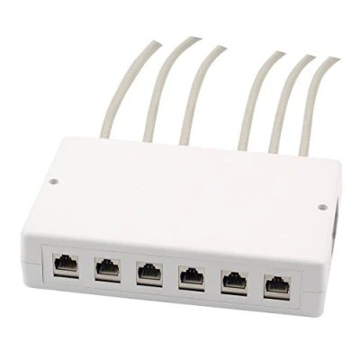 Abbildung von EFB Elektronik Keystone Verteilerbox AP 6/12 Port Surface Mounted Box für Module, Kunststoffgehäuse die saubere Anbringung, Aufputz, Weiß