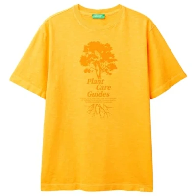 Abbildung von United Colors of Benetton Herren 3zitu1098 T Shirt, gelb, Large