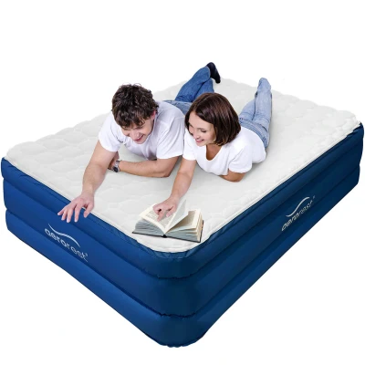 Abbildung von AeroRest Cloud Top Luftmatratze Doppelbett Extra lang 210 cm Mit abnehmbarer und waschbarer Matratzenauflage Hohe stabile Aufblasbar dank eingebauter Elektropumpe