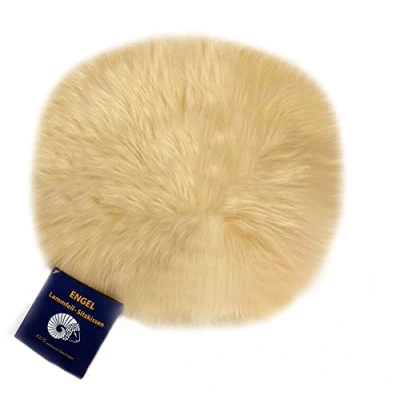 Abbildung von Reissner Lammfelle Sitzauflage DIANA 34 CHA Schaffell hochwollig rund 34cm Champagner