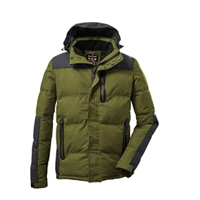 Abbildung von killtec Herren Steppjacke mit abzippbarer Kapuze KOW 152 MN QLTD JCKT, moos, S, 37424 000