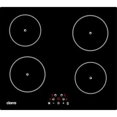 Abbildung von Ciarra CABBIH4 F Einbau Induktionskochfeld 60 cm 4 Platten Induktionskochplatte Kochfeld Induktion Touch Bedienung 9 Leistungsstufen Timer Kindersicherung Abschaltautomatik Restwärmeanzeige