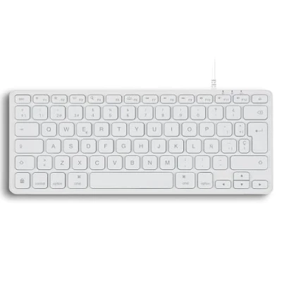 Abbildung von Perixx PERIBOARD 332 Kabelgebundene Mini Tastatur mit Hintergrundbeleuchtung