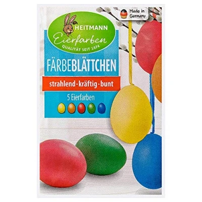 Abbildung von BRAUNS Heitmann Osterei Eierfarben 5 Blättchen Heißfärbe 1007781