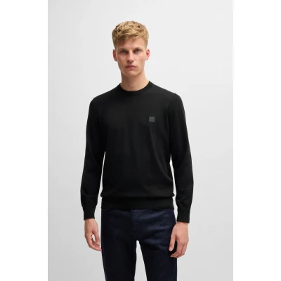 Abbildung von BOSS Kanovano Strickpullover, Herren, Größe: Medium, Black