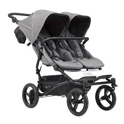 Abbildung von Mountain Buggy duet V3.2 Luxury Collection als Doppelsitz inkl. Wickeltasche herringbone (Fischgrätenmuster)