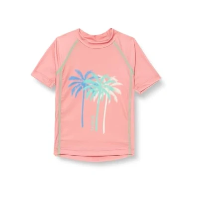 Abbildung von Playshoes Unisex Kinder UV Schutz Bade Shirt Schwimmshirt Badebekleidung, Palmen Koralle, 86/92