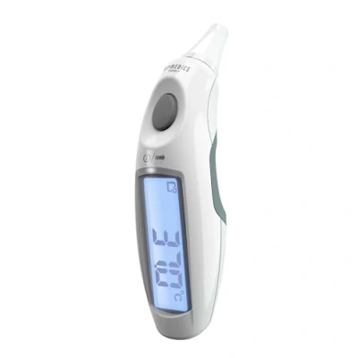 Abbildung von HoMedics TheraP digitales Infrarot Fieberthermometer Ohr mit großem Display, sofortige Temperaturmessung für Babys, Kinder, Erwachsene, Fieberalarm, 10 Speicherplätze