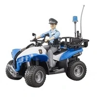 Abbildung von Bruder® Modellauto Polizei Quad mit Polizistin und Ausstattung
