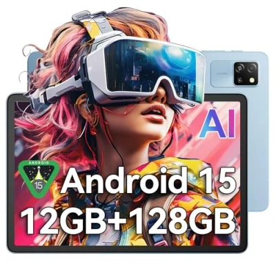Abbildung von Blackview Tab60 WiFi Tablet 10 Zoll,PC Android 14, 12GB RAM+128GB ROM(2TB TF),Octa Core 6 mit Tastatur,Widevine L1,5100mAh,Dual Kamera 5MP+8MP,BT 5.2