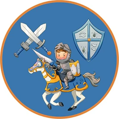 Abbildung von Essbarer Tortenaufleger Ritter mit Schwert und Schild // Tortendekoration
