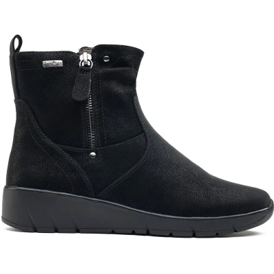 Abbildung von Jana Damen Stiefeletten ohne Absatz Wasserabweisend Vegan, Schwarz (Schwarz), 37 EU