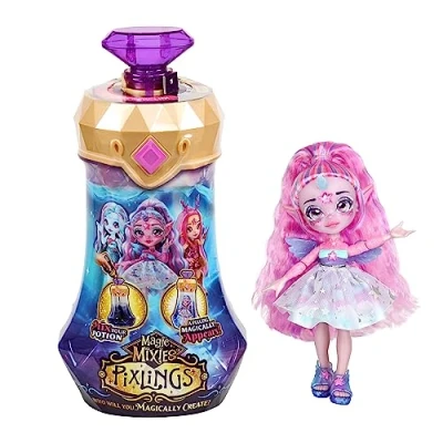 Abbildung von Moose Toys Anziehpuppe Magic Mixies Pixlings Puppe Unia Einhorn Unicorn Zaubertrank Serie 1