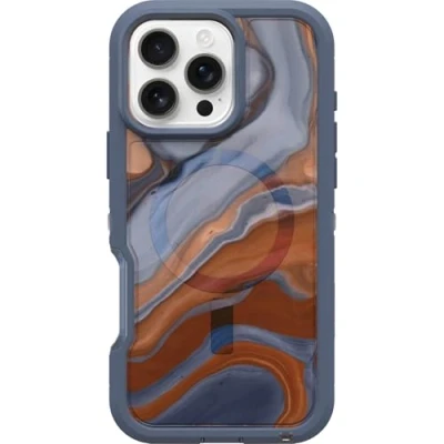 Abbildung von OtterBox Schutzhülle für iPhone 16 Pro Max Defender Series XT, transparent, hoher Wüstenachat, Blau
