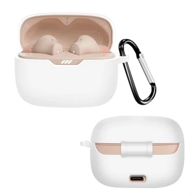 Abbildung von GIOPUEY Hülle Kompatibel mit JBL Tune 235NC, Silikon Stoßfeste Schutzhülle, Ultradünn Case Cover, Kein Geruch, Weiß