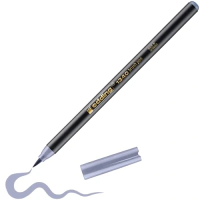 Abbildung von Edding 1340 Pinselstift Silbergrau