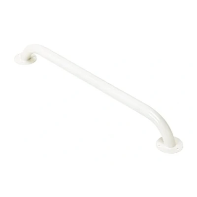 Abbildung von Homecraft Steel Ringwood Grab Bar, White Epoxy Coated, Safety Rail and Mobility Aid for Bathroom Shower, Elderly, Handicapped Disabled User Support, Indoor Outdoor Attachment , 610 mm