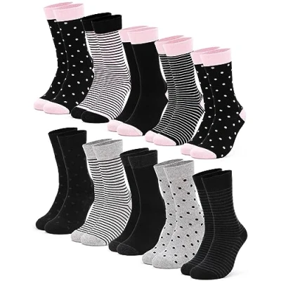 Abbildung von Occulto 10 PAAR Milka Socken blackpink, Damen, Größe: 35 38, Black pink