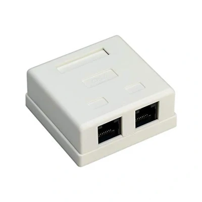 Abbildung von Goobay 77633 2 port RJ45 Anschlussdose, CAT 6, UTP