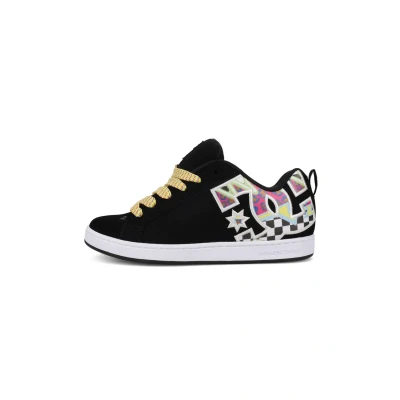 Abbildung von DC Shoes Court Graffik Sneaker low, Damen, Größe: 37, Black multi white Schuhe