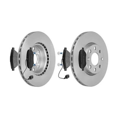 Abbildung von F.BECKER_LINE BREMSSCHEIBEN Ø257MM + BREMSBELÄGE VORNE FÜR FIAT PUNTO EVO