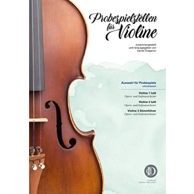 Abbildung von Probespielstellen für Violine: zusammengestellt und herausgegeben von