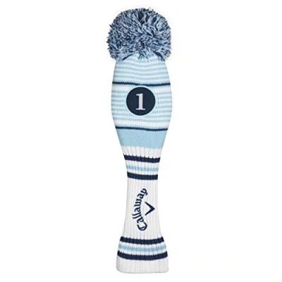 Abbildung von Callaway 5520012 Golf Driver Haube mit Bommel, White/Light Blue/Navy