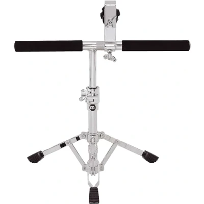 Abbildung von Meinl Percussion Professional Bongo Stand Doppelständer zum Spielen im Sitzen für zwei Bongos Stahl, Verchromt (TMB S)