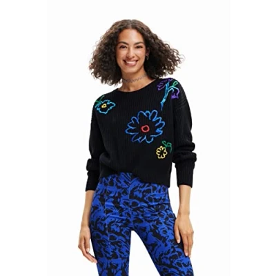 Abbildung von Desigual Damen Sweat_change 2000 Sweatshirt, Schwarz, M EU