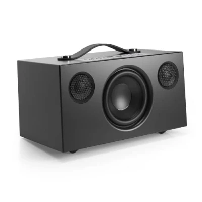 Abbildung von Audio Pro C5 MKII Tragbarer Multiroom Lautsprecher mit Bluetooth &amp; WiFi Kabelloser Smart Speaker App Steuerung für Air Play, Spotify Connect Schwarz