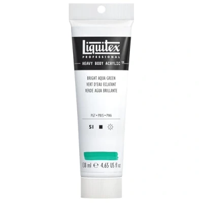 Abbildung von Liquitex 4417660 Professional Heavy Body Acrylfarbe in Künstlerqualität mit ausgezeichneter Lichtechtheit buttriger Konsistenz, 138ml Tube Aquagrün Leuchtend