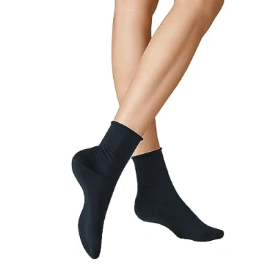 Abbildung von KUNERT Damen Socken Sensual Cotton Rollrand 130 DEN Marine 0360 35 38