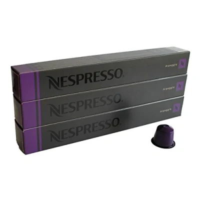 Abbildung von Nespresso Kaffee mit Arpeggio Geschmack, 30 Kapseln, 3 Packungen, lange Haltbarkeit