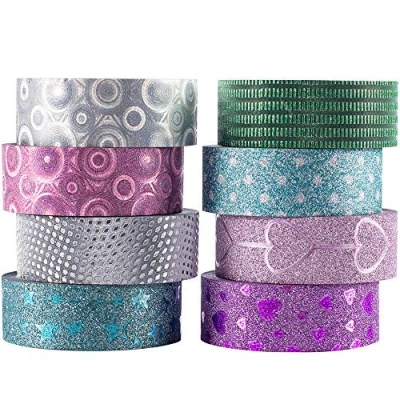 Abbildung von YUBX Washi Tape Set VSCO Folie Masking Dekoratives Klebeband Bunt für DIY Handwerk Bullet Journals Planer Scrapbooking Verpackung