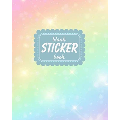 Abbildung von Blank Sticker Book: Unicorn Theme Softcover Book, Album For Collecting Stickers Girls, ... Girls (Sticker Books)