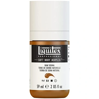 Abbildung von Liquitex 1959330 Professional Acrylfarbe Soft Body Künstlerfarbe in cremiger deckender Konsistenz, hohe Pigmentierung, lichtecht &amp; alterungsbeständig, 59ml Flasche Siena Natur