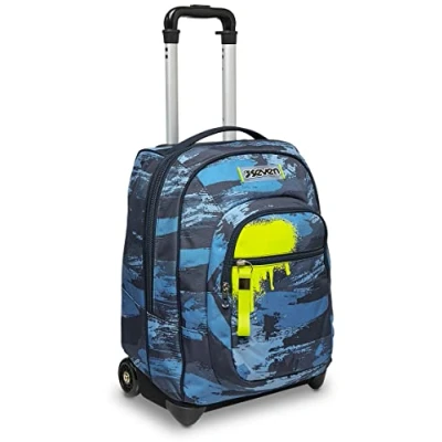 Abbildung von Seven TROLLEY, 2 in 1, Schulranzen mit Rollen, Rucksack Trolleyfunktion für Kinder, ab 1; Klasse, Schule, Reisen, Mädchen&amp;Jungen, blau, WET COLOR BOY