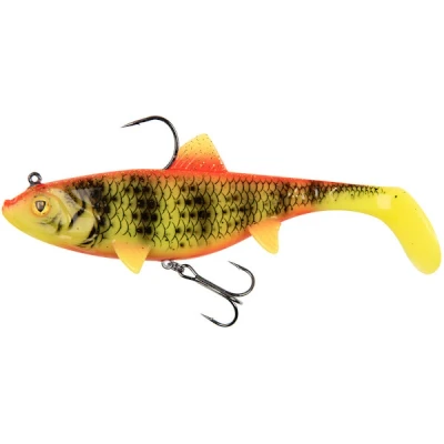 Abbildung von Fox Rage Replicant 18cm 7&quot; Wobble 90g UV Bright Perch Gummifisch