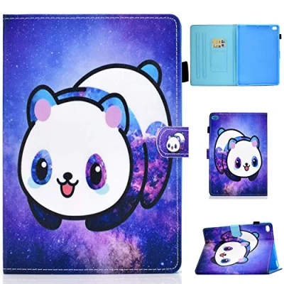 Abbildung von Vkooer Hülle für iPad 9.7 Zoll 2017/2018 (iPad 6./5. Generation) Schutzhülle Air 2, 1 Flip Tasche Case Stand Cover mit Auto Schlaf/Wach Funktion und Kartentasche, Panda