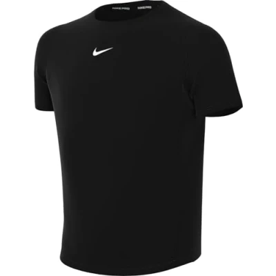 Abbildung von Nike Boy&#039;s Pro T Shirt, Black/White, 8 9 Jahre
