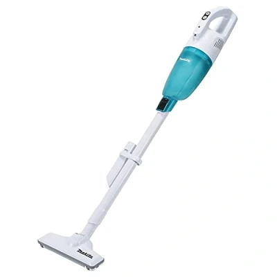 Abbildung von Makita CL117FDX7 Staubsauger Stab /Handstaubsauger (2 in 1) ohne Beutel kabellos weiß/lila Ladegerät inklusive
