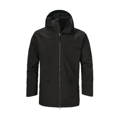 Abbildung von Schöffel Regenjacke / wasserabweisende Jacke, Herren, Größe: 48, schwarz