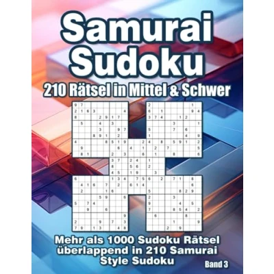 Abbildung von Samurai Sudoku für Fortgeschrittene: 1000 9x9 Rätsel in Mittel &amp; Schwer