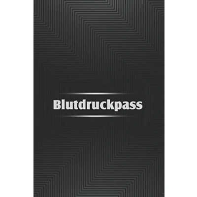 Abbildung von Blutdruckpass: Kompaktes Blutdruck Tagebuch für über 2000 Messungen, DIN A5, 120 Seiten