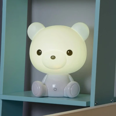 Abbildung von LUCIDE DODO Bear Tischlampe Kinderzimmer LED Dim. 3 StepDim Weiß